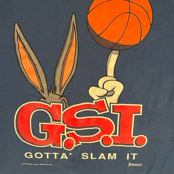 Vintage Looney Tunes Lightweight Hoodie - Picture 2 of 5